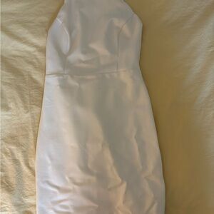 Elegant White Strappy Dress